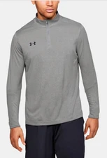 BRAND NEW Men's Under Armour  1/4 Zip Long Sleeve 1293901 Heather Grey Size MD