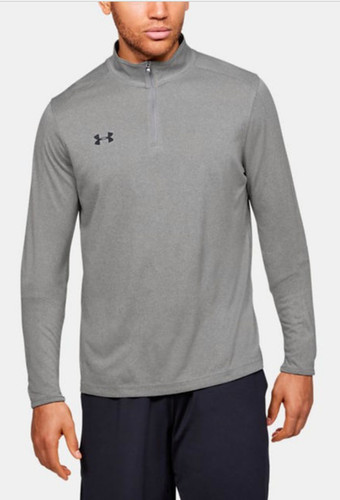 BRAND NEW Men's Under Armour 1/4 Zip Long Sleeve 1293901 Heather Grey Size XL