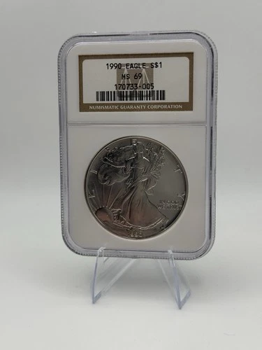 1990 American Eagle Silver MS69 NGC