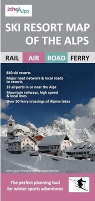 Ski Resort Map of the Alps (Map) (US IMPORT)