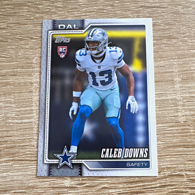 Topps Flagship 2026 NFL Trading Card Caleb Downs Dallas Cowboys #363 RC