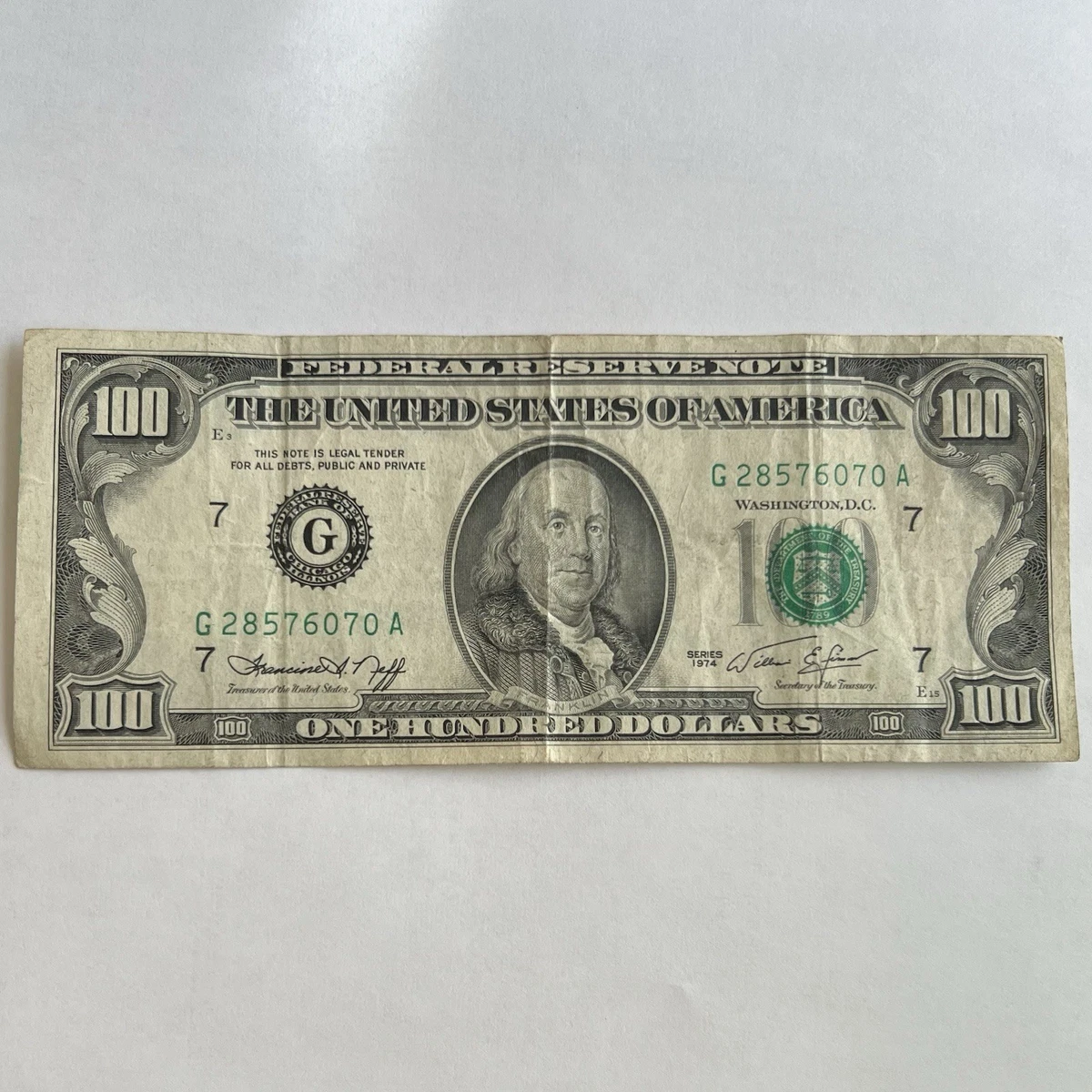 Uncertified $100 1974 US Small Size Paper Money Notes for sale | eBay