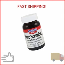 Birchwood Casey Bore Scrubber 2-in-1 Cleaner | Gun Solvent for Removing Carbon, 