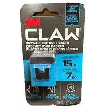 3M Claw Silver Drywall Picture Hanger 15 lb 1 pk