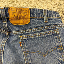 Vintage Levis 517 Orange Tab Made In USA Jeans Mens 35x32-Fits 34x32 Bootcut