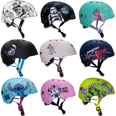 SEVEN Kinder Fahrradhelm Skater Fahrrad BMX Helm Mädchen Junge Hulk Spider-Man Frozen