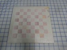 10&rdquo; Stone Chess Board Marble Style Square Board w/ Corner Scratch