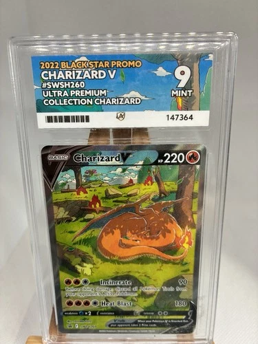 Charizard V SWSH260 Black Star Promo - ACE 9 MINT