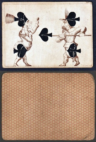 Spades 4 Spades Pique Transformation Playing Card Game Map Fromman 1870 - Picture 1 of 1