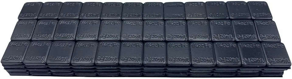 360 piezas, 0,25 oz 1/4 oz, adhesivo negro en pesos de rueda - 1 caja negra Foto 3 de 4
