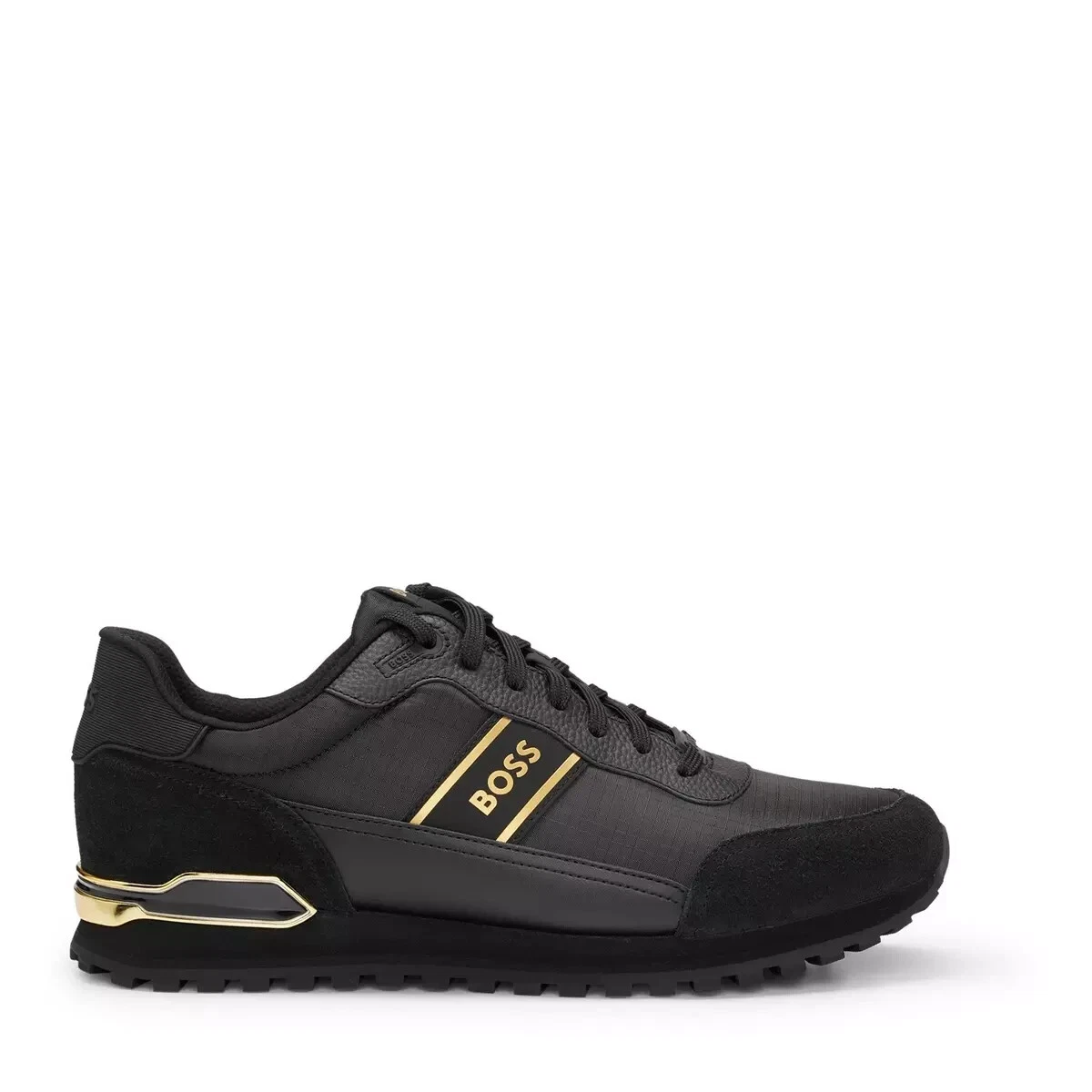 Boss Parkour Runner Trainers in Black and Gold Shoes
Opens in a new window or tab