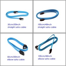 50/100cm 6Gbps SATA 3.0 Cable for HDD SSD Hard Drive Data elbow Straight Head