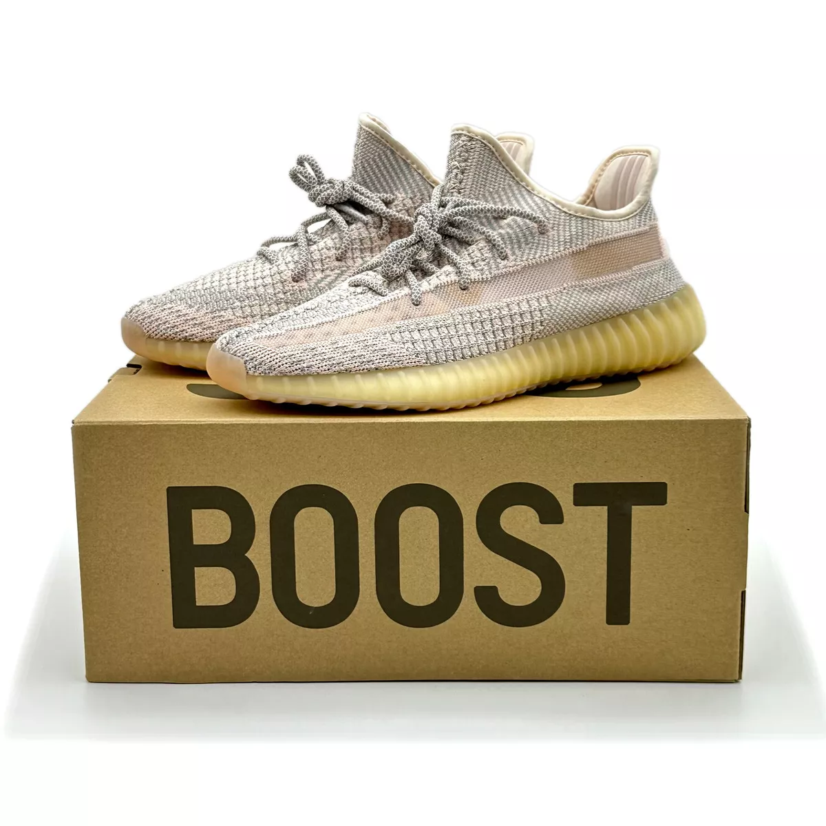 FV5578 Adidas Yeezy Boost 350 V2 Synth Pink Beige Orange Ivory Cream