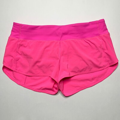 Lululemon Speed Up Short *2.5'' LR Low Rise Dark Prism Pink Size 8 EUC *Rare