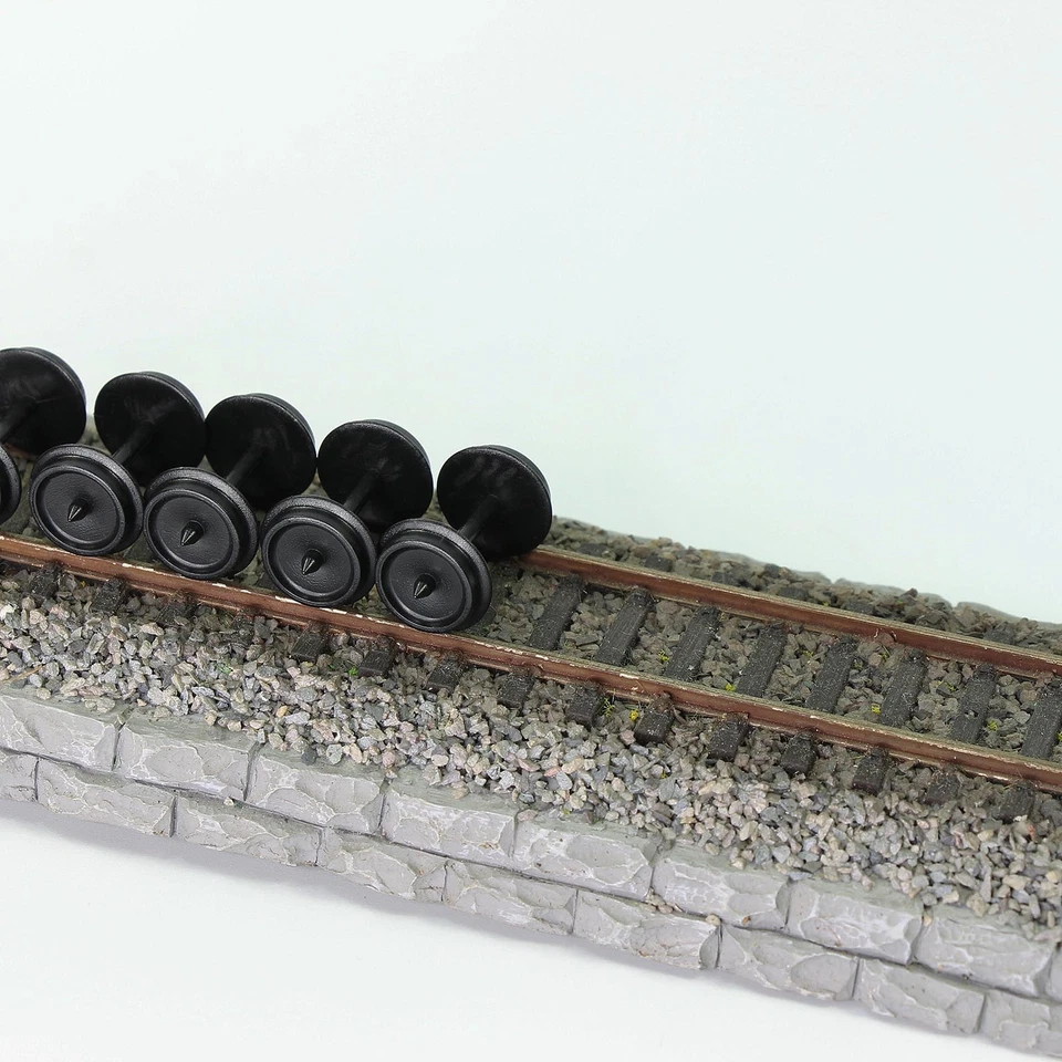 48pcs HO Scale POM Plastic 36" Wheels Model Trains Wheelset HP29HO - Image 3 of 4