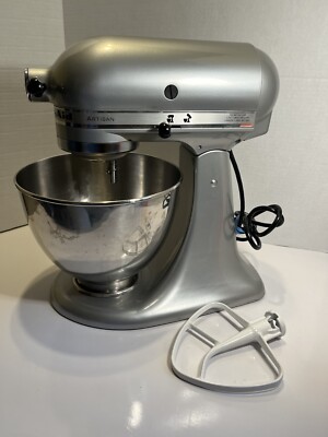 KitchenAid 5 Quart Artisan Stand Mixer KSM150PSWH -Silver Pre