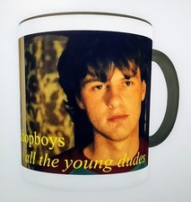 *NEW* PET SHOP BOYS 'NEW LONDON BOY / ALL THE YOUNG DUDES' COFFEE MUG [BLACK]