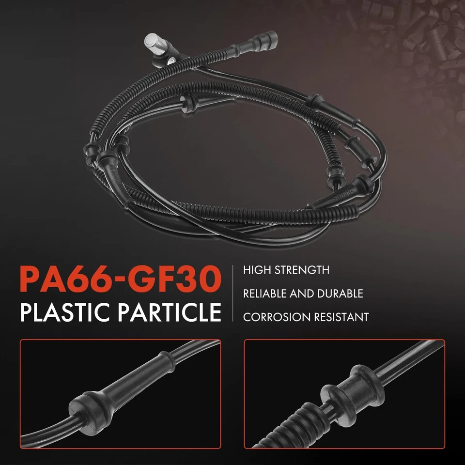 Sensor de velocidad de rueda ABS delantero y trasero 4 piezas 2 pines para Jeep Wrangler TJ 1997-2006 Foto 4 de 4