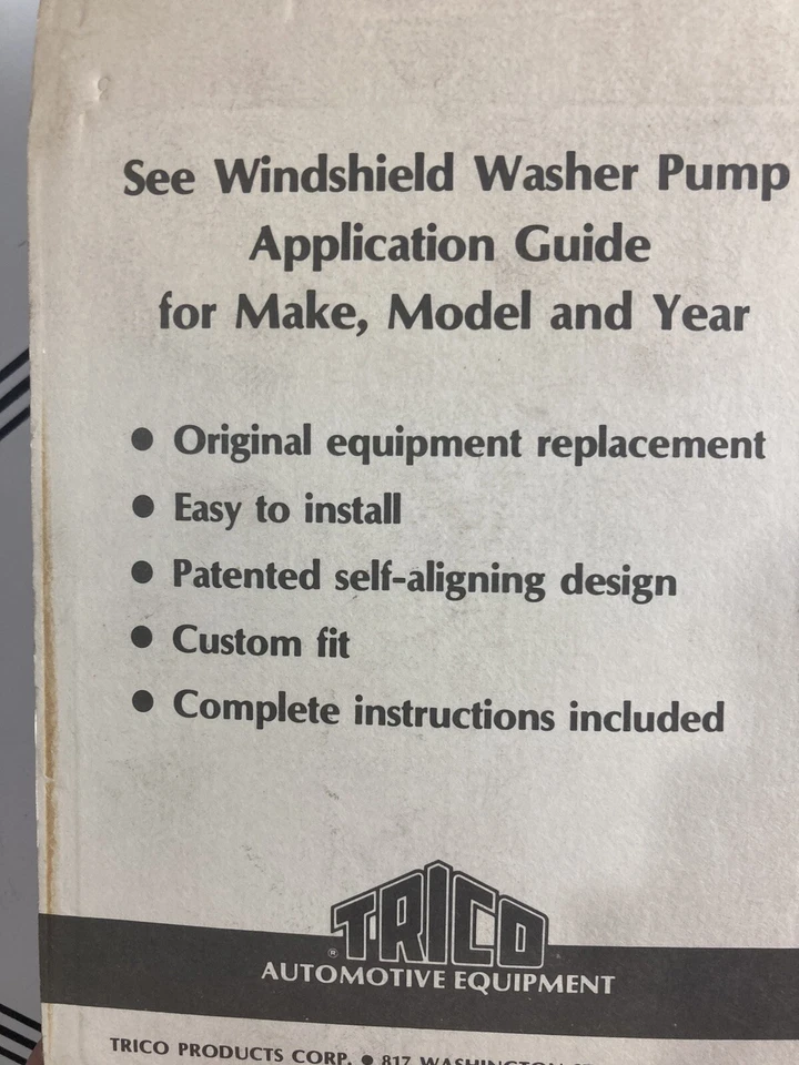 Trico Super Pump parabrisas lavadora bomba 11-510 Foto 2 de 3
