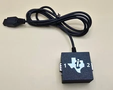 Texas Instruments TI-99/4A dual Atari Joystick Adapter with wired case (NEW)