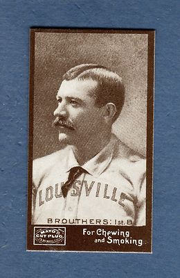 BIG DAN BROUTHERS, Colonels (Pirates) 1895 Mayo Cut Plug N300 (REPRINT 1986) HOF