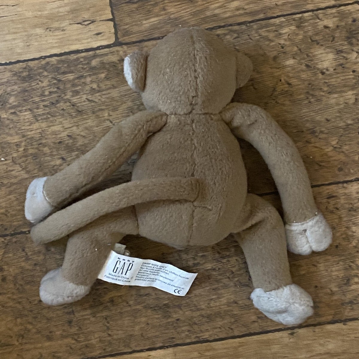 Baby Gap Max Monkey 4” Tall Working With Monkey Sounds Plush Soft