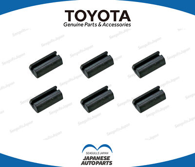 TOYOTA OEM LEVIN TRUENO AE86 2D/3D Rear Quarter Glass Molding Spacer x6 Set