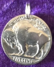 Buffalo Indian Head Nickel Coin Jewelry Pendant Charm-Vintage Antique