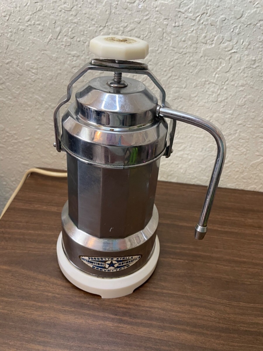 Vintage Italian Espresso Caffettiera Stella Brevettato Automatico
