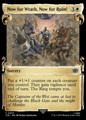 Now for Wrath, Now for Ruin! - Foil - Showcase Scrolls x1 - Universe Beyond: The