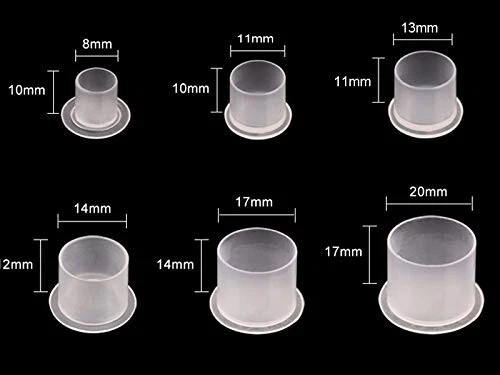 Tattoo Ink Caps 100,200,400,500,1000PCS 8x10, 11x10, 13x11, 14x12, 17x14, 17x20 - product listing photo