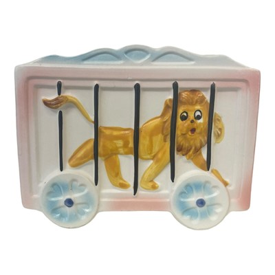 VTG 1960 s Inarco Baby Nursery Lion Circus Ceramic Planter RARE HTF