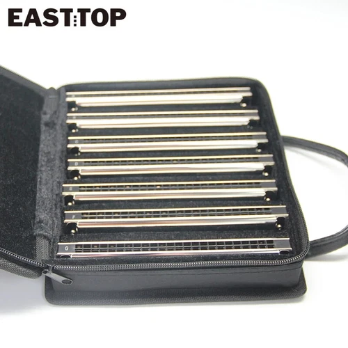 EASTTOP Tremolo Harmonica Set Professional 24Hole Mouth Organ Harmonica Set US