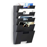 Wall Mount File Folder Holder Organizer Rack 5 Sectional Storage Magazine Steel Wall Mount File Folder Holder Organizer Rack 5 Sectional Storage Magazine Steel