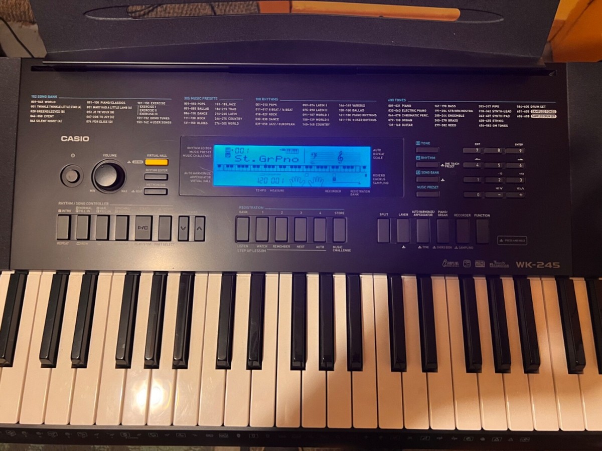 Casio WK245 76-Key Electronic Keyboard With Stand 79767314545| eBay