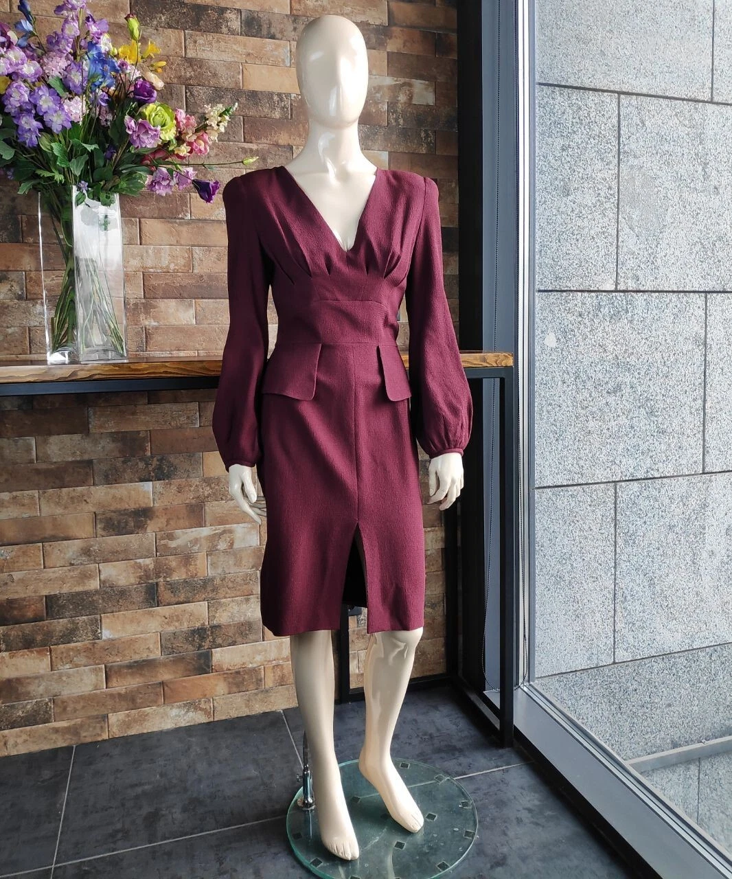 Autentico abito vintage in seta 2010 Alexander McQueen non indossato con etichetta 44 IT