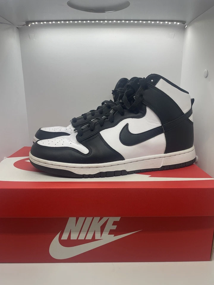 Size 10 - Nike Dunk High Black White, photo 1 of 5