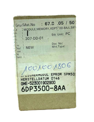 SIEMENS SPM500/6DP3500-8AA SPEICHERMODUL