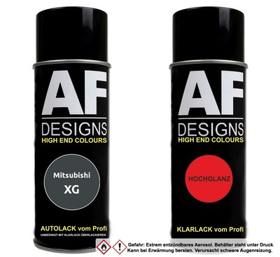 Spraydose für Mitsubishi XG Majorca Black Metallic Basislack Klarlack Sprühdose