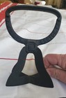 Cottagecore Chopper Cast Iron Metal Cutter Star Bell 6 blade Primitive MARKED! — photo 3