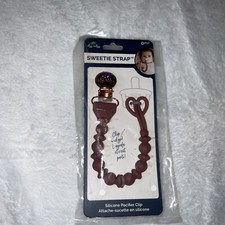 Itzy Ritzy Pink Sweetie Pacifier Strap CLIP AND GO BRAND NEW SEALED