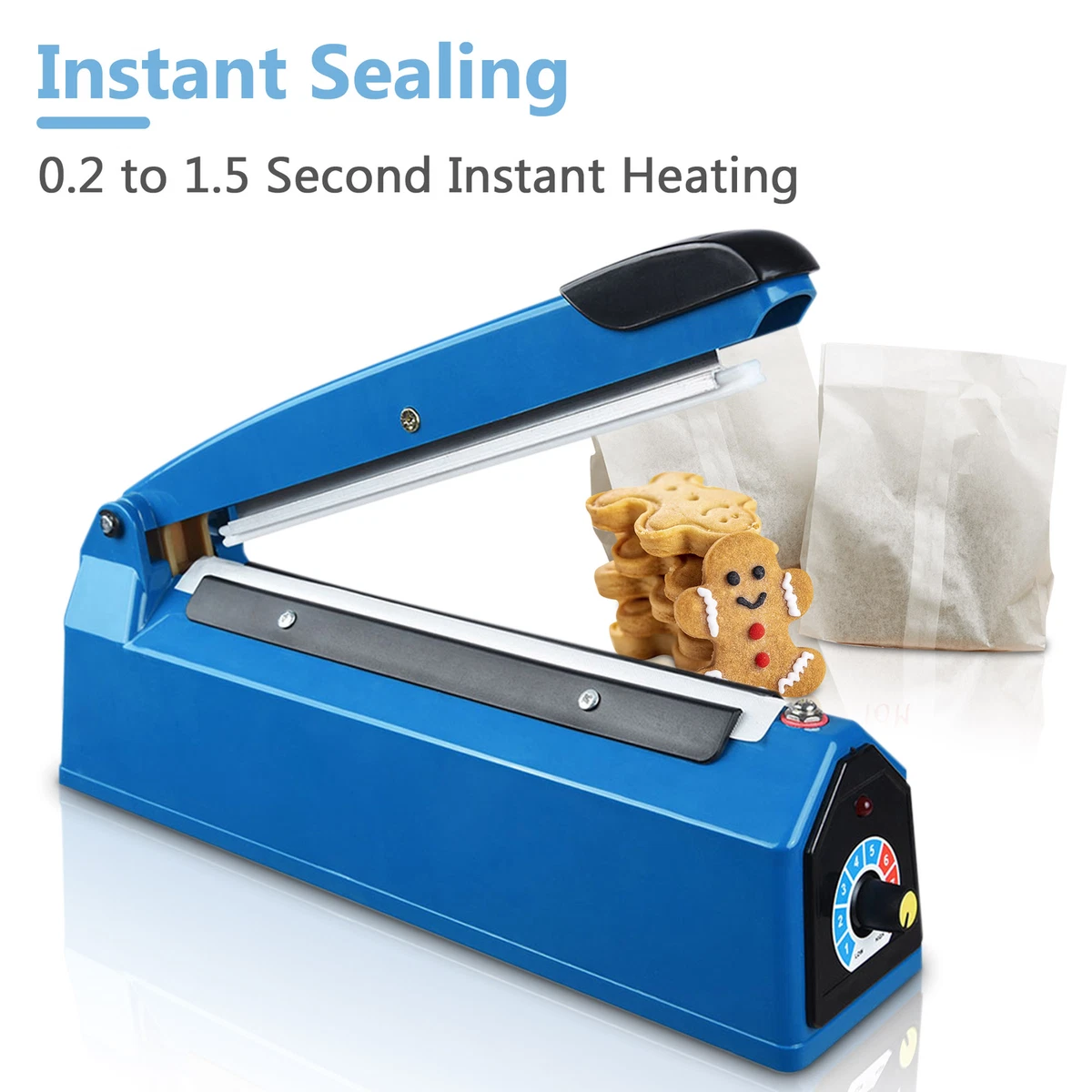 Buy Sealing Machine Portable Electric Impulse Plastic Bag Sealing Machine  Pouch Impulse Sealer for Packaging, Packing, Polythene, Packet, Package,  Seal for Table Top (Blue Or Green) (10 inches) Online at Low Prices