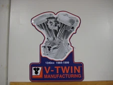 V-Twin Harley Davidson Evolution Engine Tin Sign EVO Motor Metal Plaque 48-0030