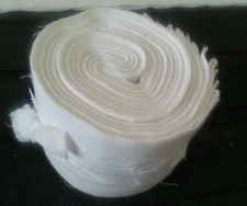 Lot of 20-2.5" SOLID WHITE COLOR, strips, jelly roll, cotton fabric.
