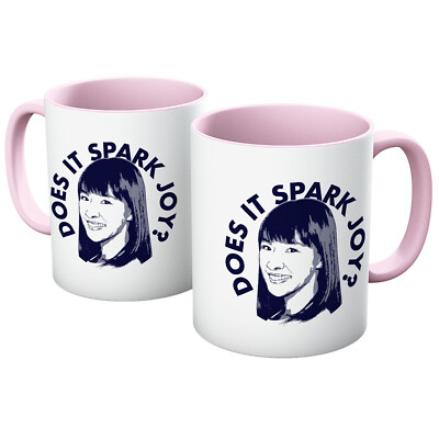 Marie Kondo Does It Spark Joy? Aufräumbecher Tasse alle Farben Kaffee Tee