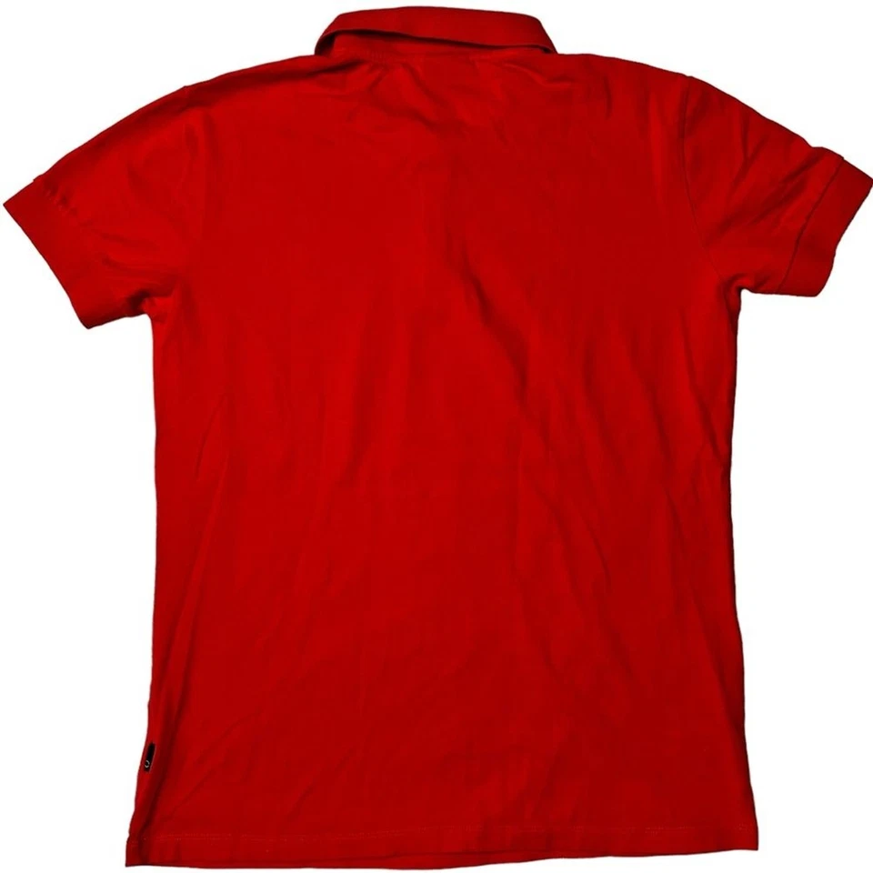 Just Cavalli Big Logo 短袖 Polo 衫深橙色男式 M 码 *测量 — 第 2/4 张图片