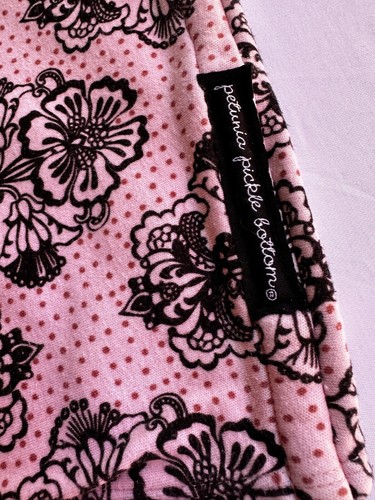 Petunia Pickle Bottom Sojourn Sling Organic Cotton Pink Floral Medium Baby Girl