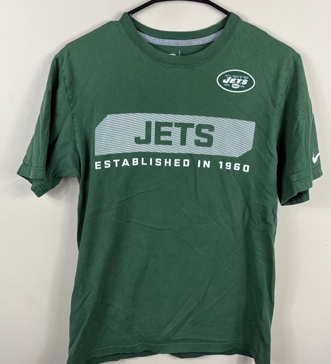 NY JETS Nike T-Shirt NFL Equipment Training New York Size Small