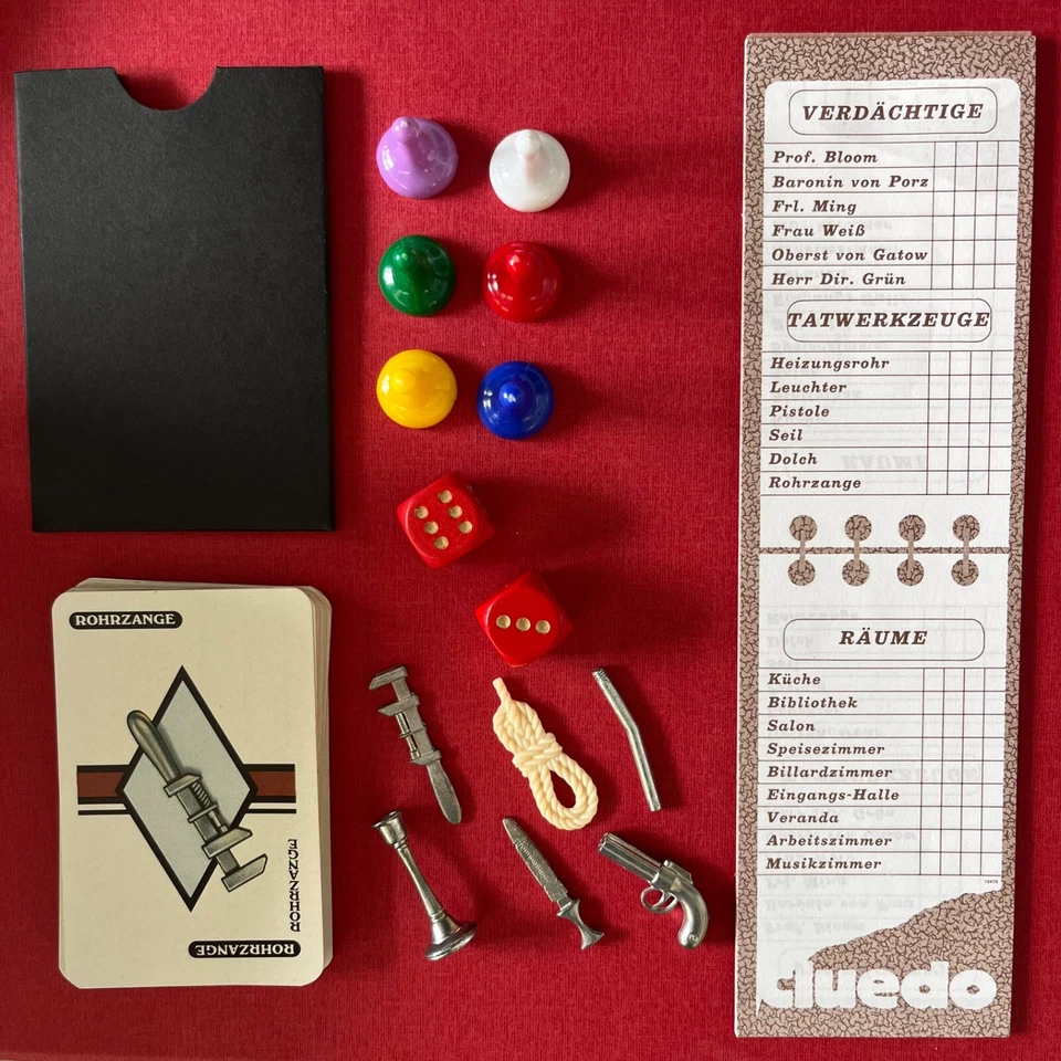 Cluedo Parker Das klassische Detektivspiel Spiel ©1982, 1987 vollständig - Bild 2 von 4