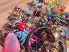 Rainbow Mismatched Earring Lot 318.2g 11.22oz Colorful Craft Jewelry Singles... — photo 3
